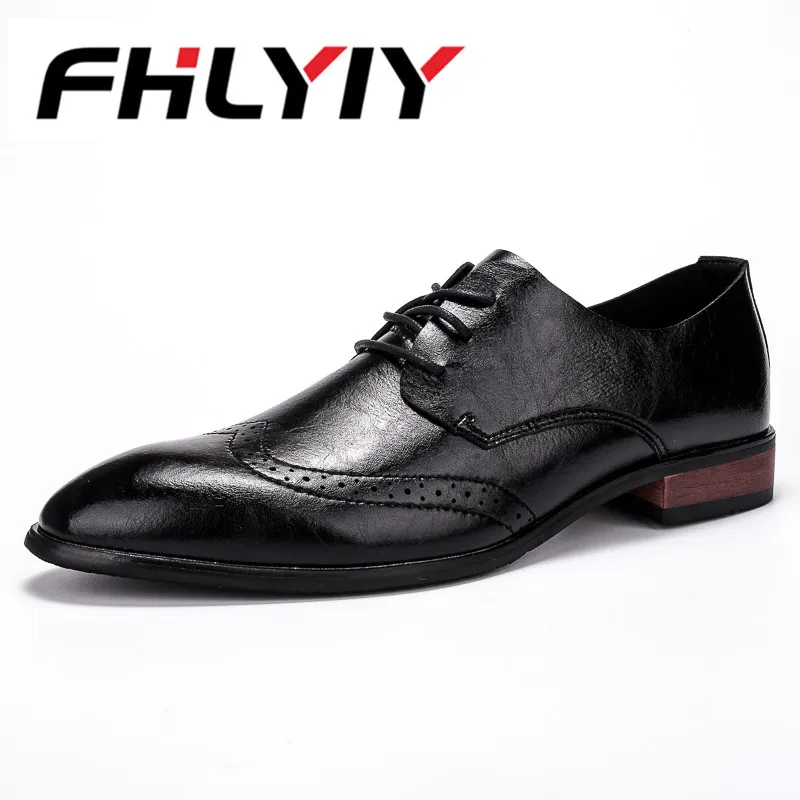 

Men Genuine Leather Shoes Brand Hight Increasing Pointed Toe Elegant Male Footwear Dress Formal Oxford Casual Shoes Men Flat