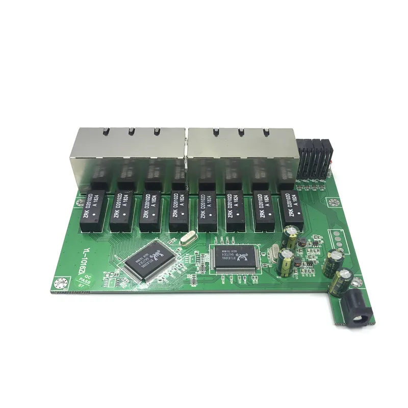 OEM 10/100 Мбит/с RJ45 16 портов Быстрый Ethernet коммутатор модуль Lan Hub US EU вилка 5 в адаптер