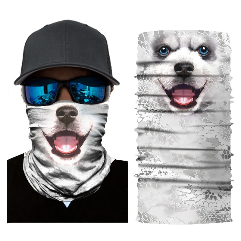 3D Симпатичные кошки и собаки Балаклава Полное Лицо Маска теплый шлем лайнер лыжный Бег Велоспорт сноуборд велосипед Маска наездника - Цвет: E