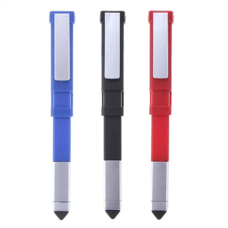 

4 in 1 Multifunction Mobile Phone Stand Holder Bracket Stylus Capacitor Touch Screen Pen Screwdriver Tool Ballpoint Canetas