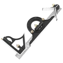 Big sale 12 Inch 300mm Adjustable Sliding Combination Square Ruler & Protractor Level Measure Measuring Set