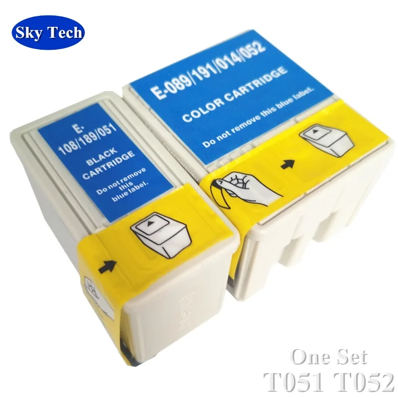 Качество совместимый чернильный картридж для принтера Epson T051 T052, для Epson Stylus Цвет 740 740i 760 800 850 850N 850Ne 860 1160 1520 и т. д