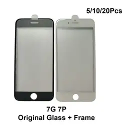 Оригинальный Для iPhone 7 Plus ЖК-экран передней панели стекло с рамкой кадра холодного отжима сборки объектив запчастей