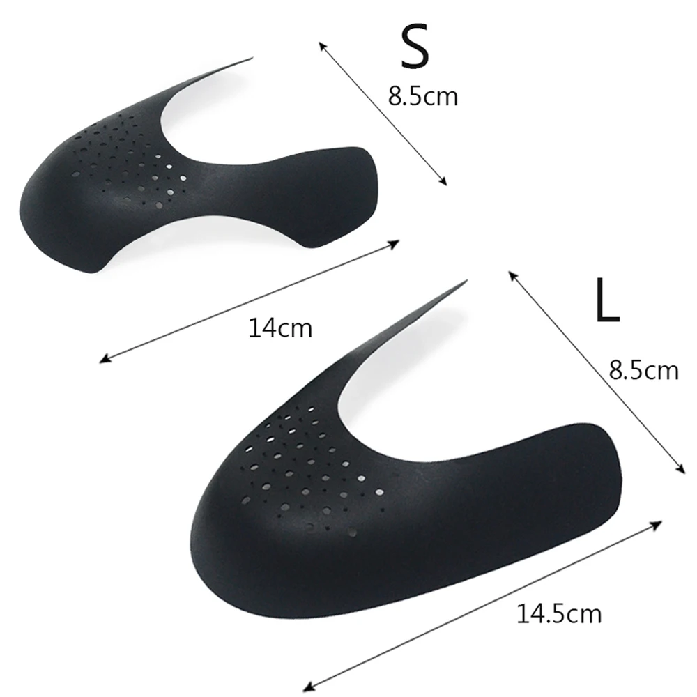 2 Pair Anti Crease Shoe Head Protector for Casual Sneaker Anti Wrinkle Shoe Toe Caps Support Stretcher Expander Shoes Protection