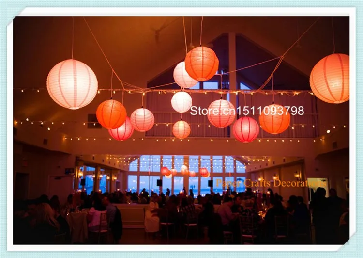 Экологичные бумажные фонари 50 шт./лот, светодиодный фонарик для свадьбы/вечерние украшения