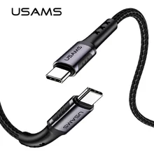 3A Тип usb C USB C кабель для samsung Galaxy S9 плюс USAMS Поддержка PD QC3.0 Quick Charge кабель для huawei P20 Тип-C устройств