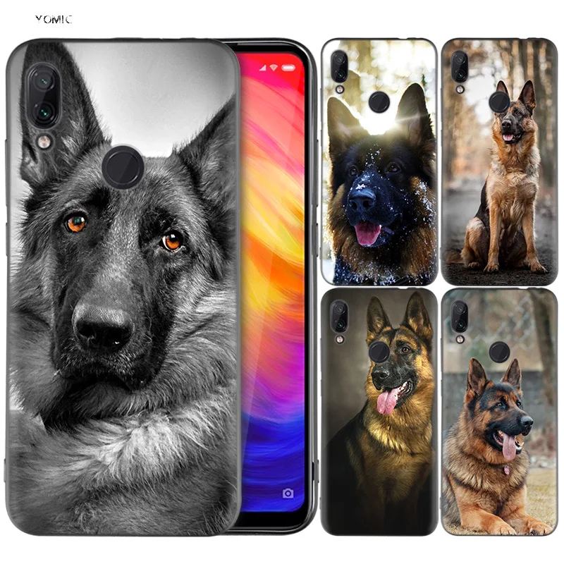 

Silicone Coque Case for Xiaomi Redmi Note 7 6 5 Pro Mi A1 A2 8 Lite 9 GO Poco F1 S2 4 4X Plus German Shepherd Dog
