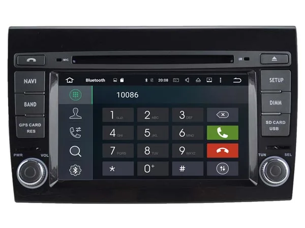 Top FOR FIAT BRAVO Android 8.0 Car DVD player Octa-Core (8Core) 4G RAM 1080P 32GB ROM WIFI gps car multimedia auto stereo 2