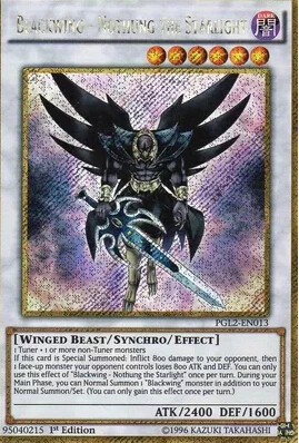 PGL2-EN013 Blackwing-Nothung Starlight Gold Secret Rare 1st Ed YuGiOh Card