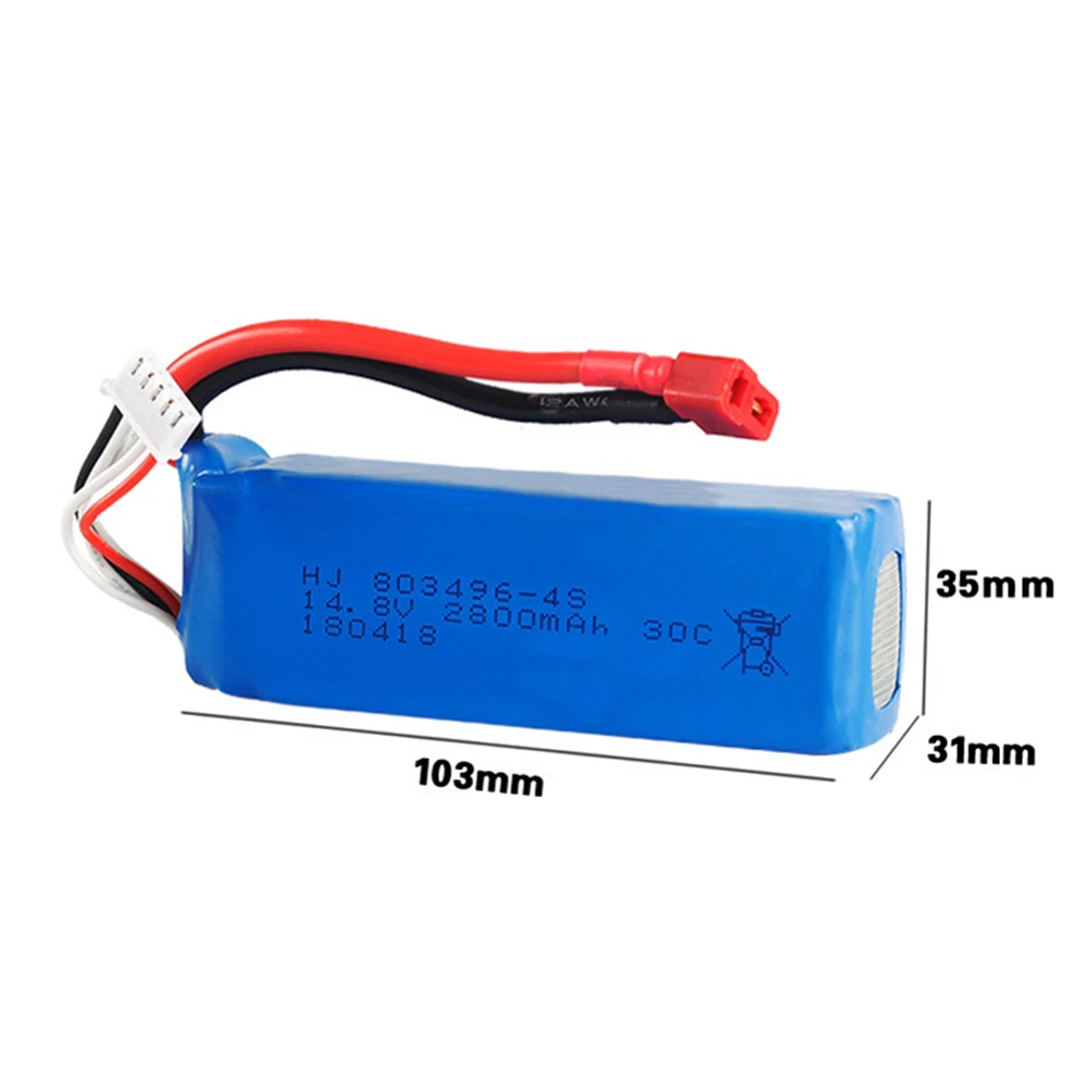14 8 V 2800 mAh для Feilun FT010 FT011 RC лодка вертолет Квадрокоптер mah батарея|Детали и