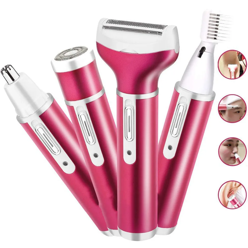 4 IN 1 Body Shaver Women Face Legs Shavers machine lady hair removal trimmer epilator hair removal set Hair Remover tools