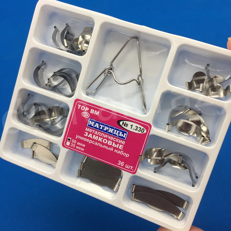 Dental Matrix with Springclip No.1.330 Contoured Metal Matrices Full