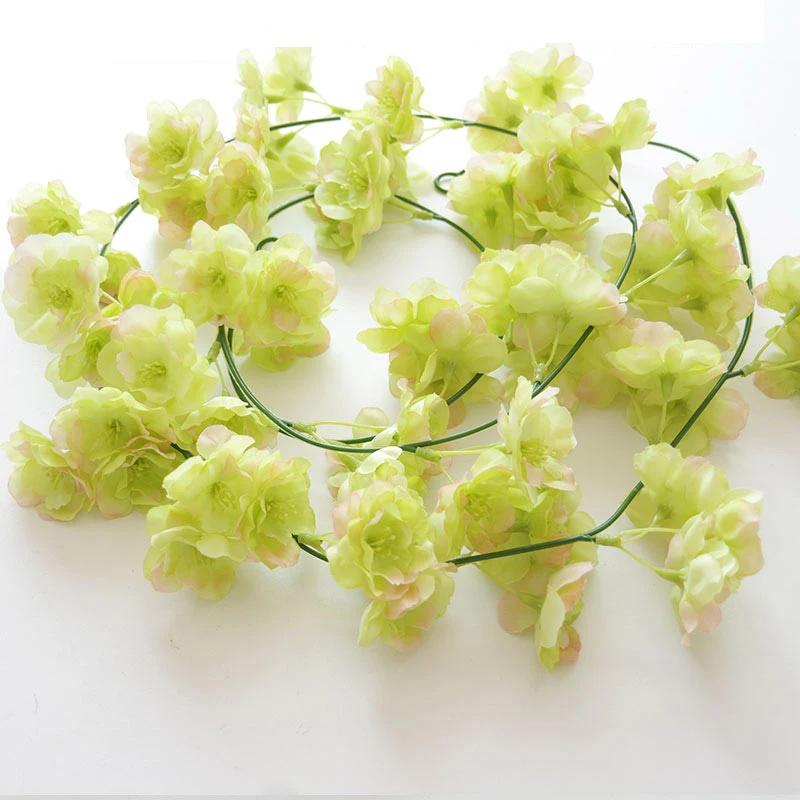 200cm Sakura Rattan Wedding Arch for Home Party Wedding Decoration Vine Artificial Flowers Silk Ivy Wall Hanging Garland Wreath 200cm Sakura Rattan Wedding Arch for Home Party Wedding Decoration Vine Artificial Flowers Silk Ivy Wall Hanging Garland Wreath