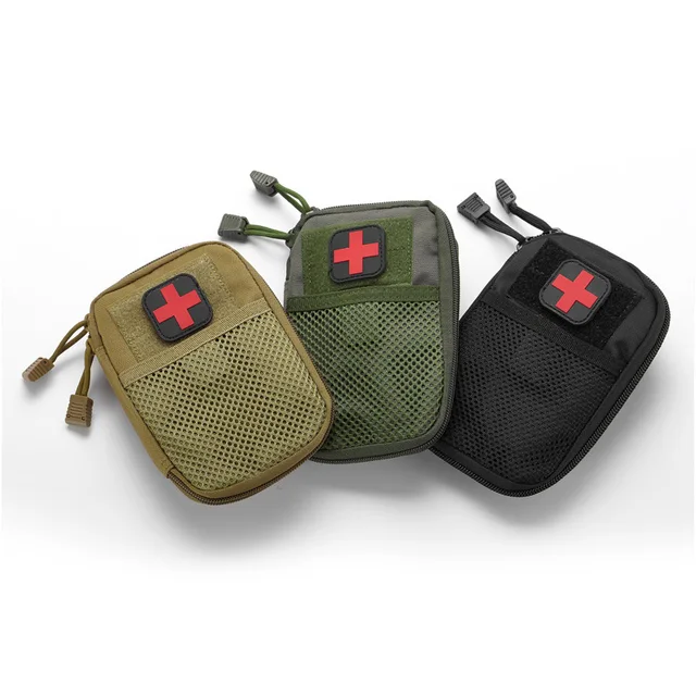 Portable Military First Aid Kit Empty Bag Bug Out Bag Water Resistant For Hiking Travel Home Car Emergency Treatment 2
