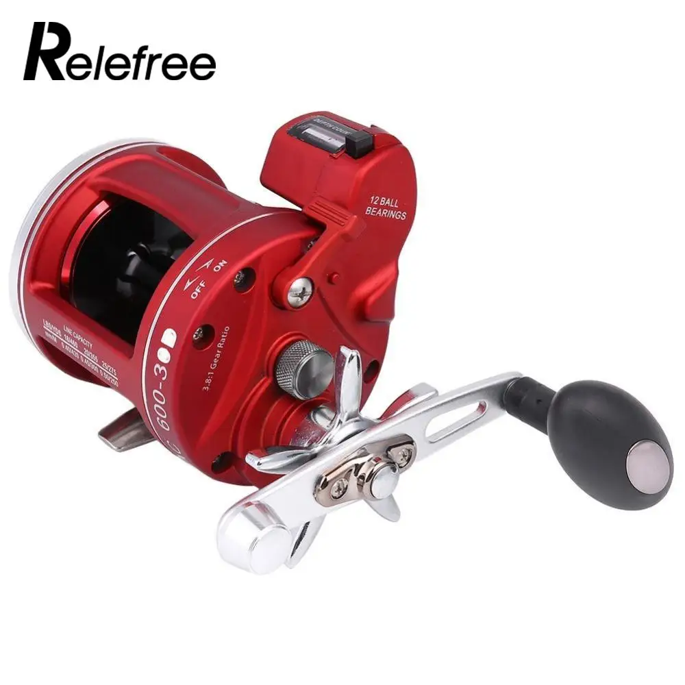 

Right Handle Fishing Trolling Reels Outdoor ACL Bait Wheel Reel Rod Line 11+1BB Handed-Round Big-Game Baitcasting 30 with Count