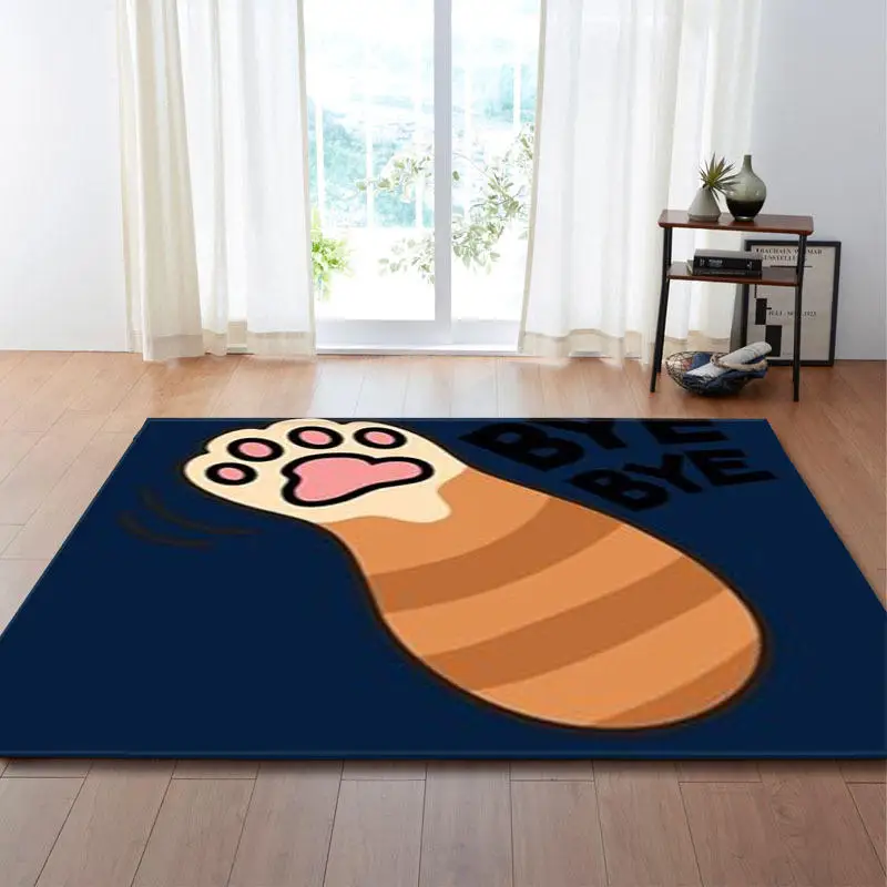 Ковер с мультяшным животным принтом для гостиной, прикроватный модный современный коврик, противоскользящий ковер большого размера, мягкое одеяло для дома