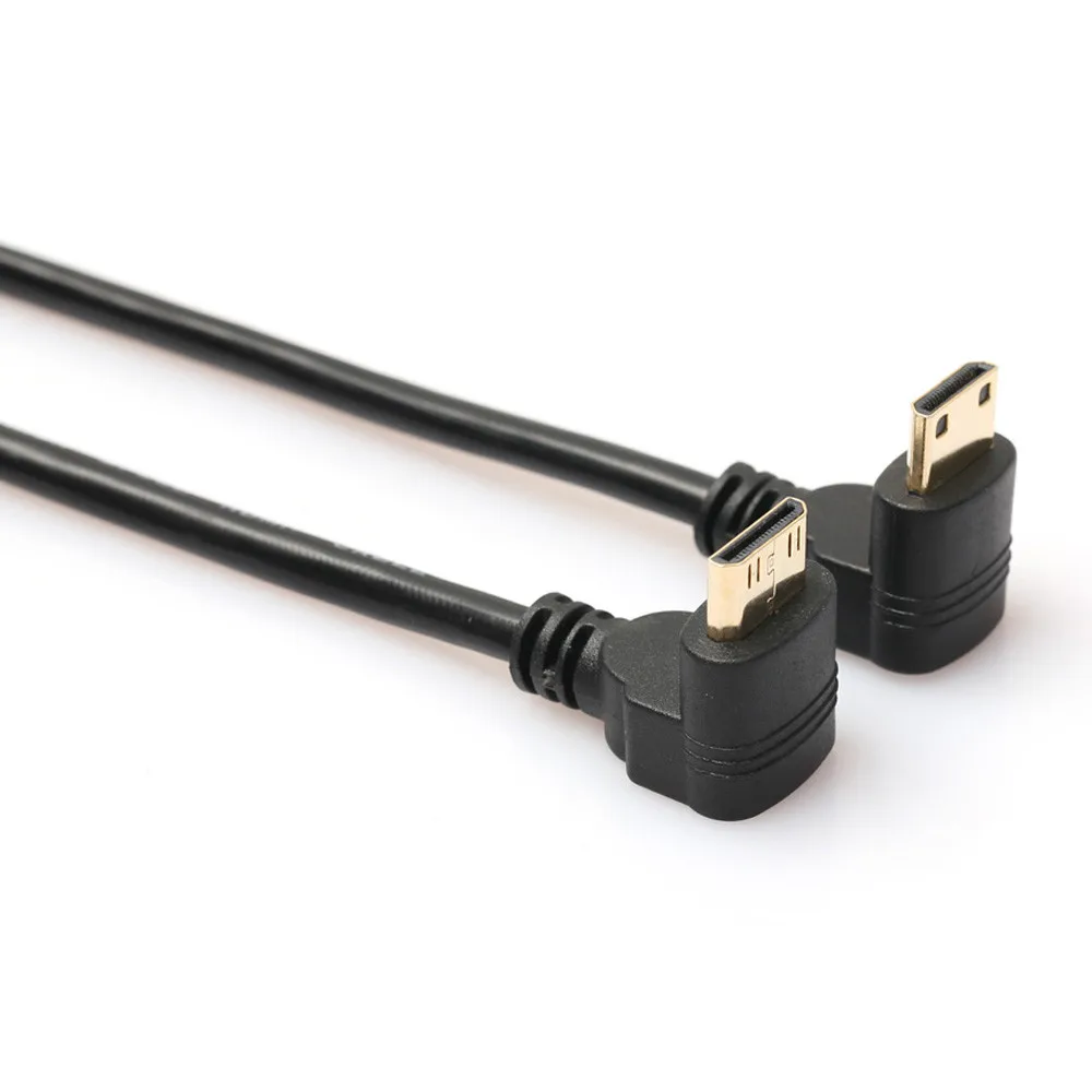 HL 2 шт. перламутровый 5 разъем HDMI под 90 градусов мини штекер HDMI тип A Женский Кабель-адаптер oct18