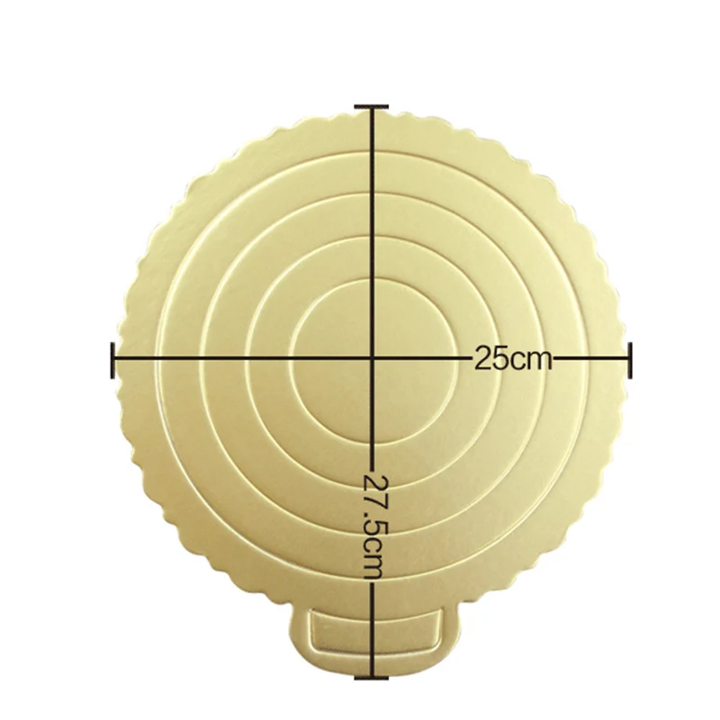 6/8/10 дюймов золотого цвета торт Панели 2 шт. картонная зубчатый торт круг основание движущиеся пластины поворотные столы для выпечки Инструменты