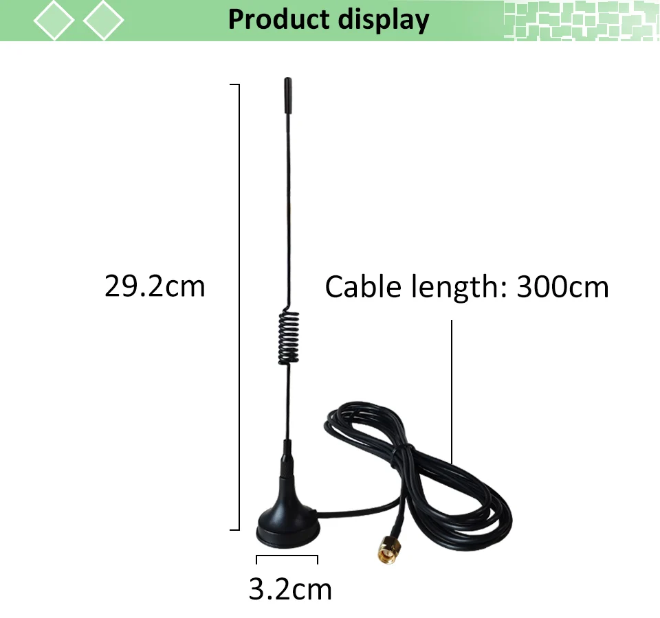 GSM антенна 868 МГц 915 антенна 4.5dbi SMA разъем 868 МГц 915 антенна присоски антенна с 3 м кабель-удлинитель для антенн