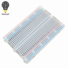 Suq 1 pçs novo 400 pontos de empate solderless pcb breadboard mini teste universal protoboard pão diy placa para o teste de ônibus placa de circuito