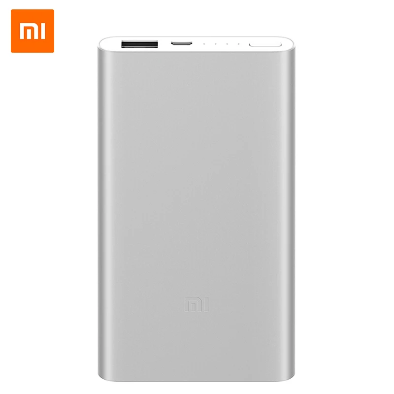 

Original Xiaomi Power Bank 5000mAh Quick Charge Powerbank 5000 mAh External Battery Pack Portable Charger For iPhone Samsung