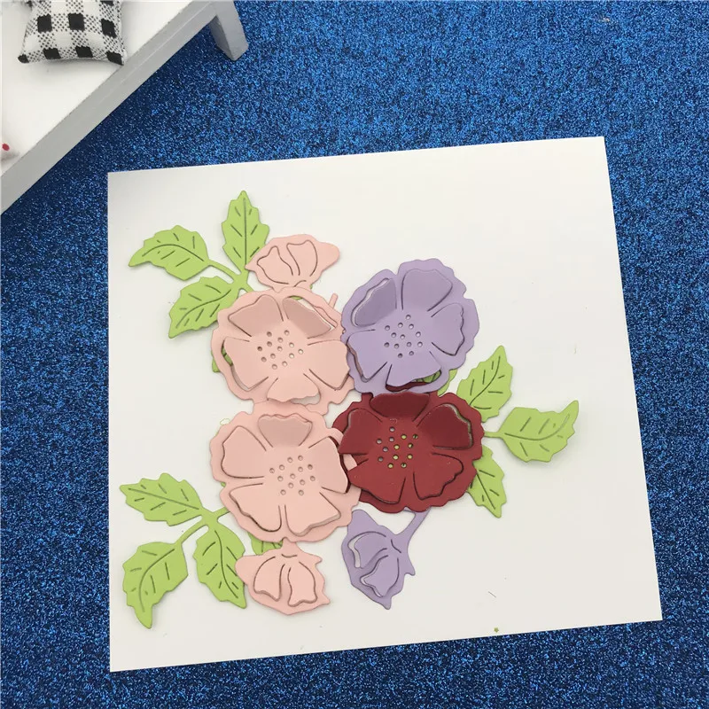 

flower leaf Metal Cutting Dies Stencils For Card Making Decorative Embossing Suit Paper Cards Stamp DIY