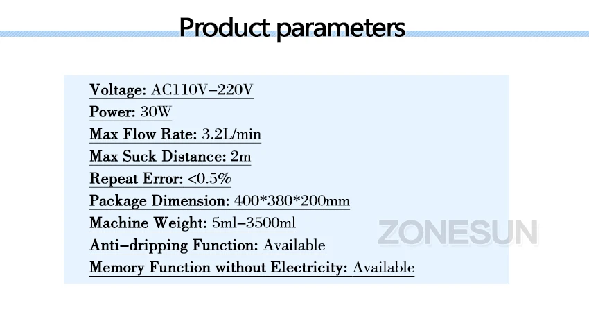 ZONESUN 5-3500 мл точная цифровая машина для наполнения жидкостью с ЖК-дисплеем машина для наполнения парфюмерных напитков, воды, молока наполнитель флаконов