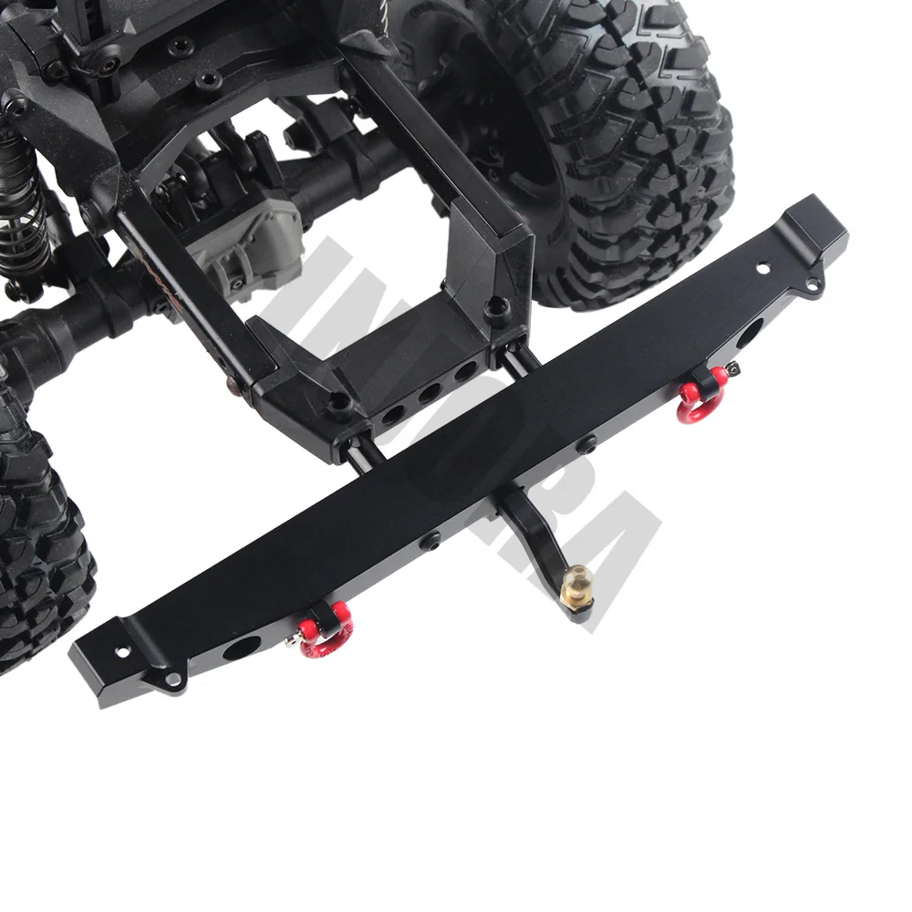 Noir INJORA RC Pare-Chocs M/étal Front Bumper avec LED Lumi/ère pour 1:10 RC Crawler Axial SCX10 et SCX10 II 90046 TRAXXAS TRX4 TRX-4