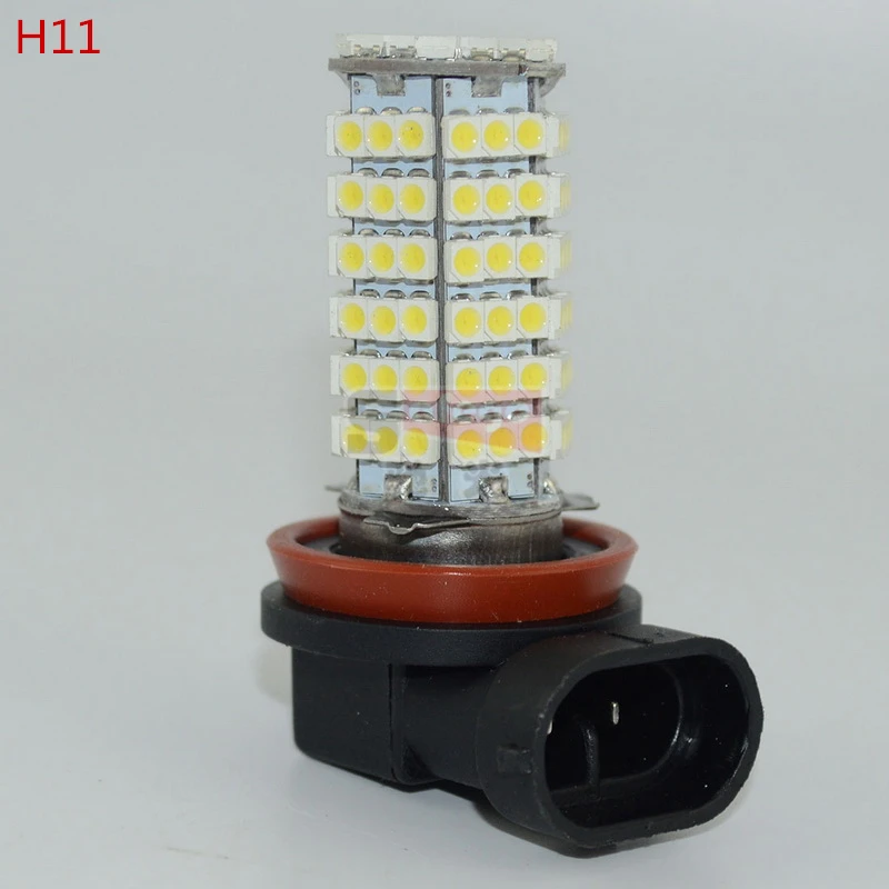 Safego 2x H1 H3 H4 H7 H11 9005 9006 Противотуманные огни 120 светодиодный 3528SMD 12V с точкой опоры "Xenon" Белый для авто противотуманные фары дальнего света головной светильник лампа