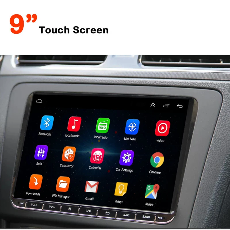 Cheap 32G Car Multimedia GPS Radio Android 2din for golf octavia vw polo sedan scirocco cc bora passat Beetle Rapid Tiguan Amarok EOS 1