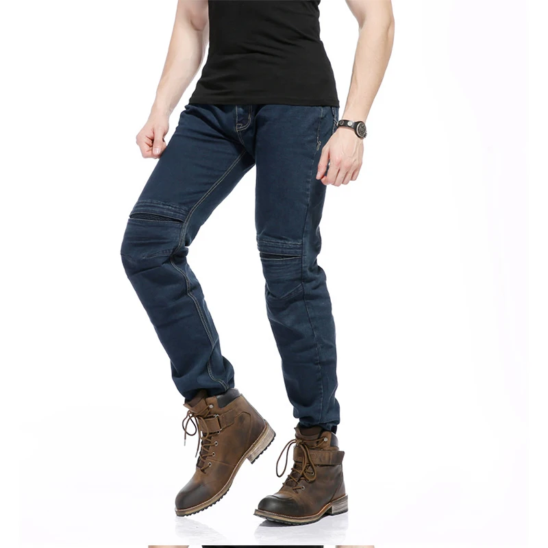 

Motorcross High Waist Denim jeans Motorcycle Racing riding Moto Pants SKP-705 Riding Trousers With knee and hip pads