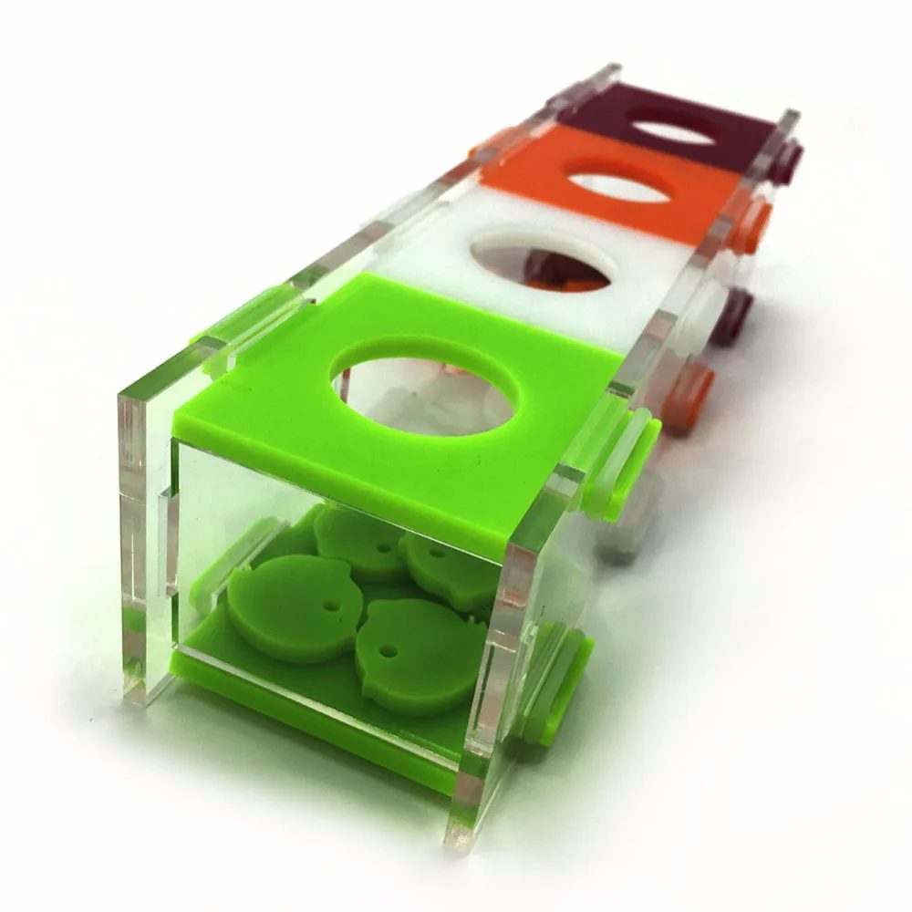 Ichiias Bird Toy Interactive Pappagalli Masticare Palline circolari in Legno Pattan appesi Giocattoli in Gabbia
