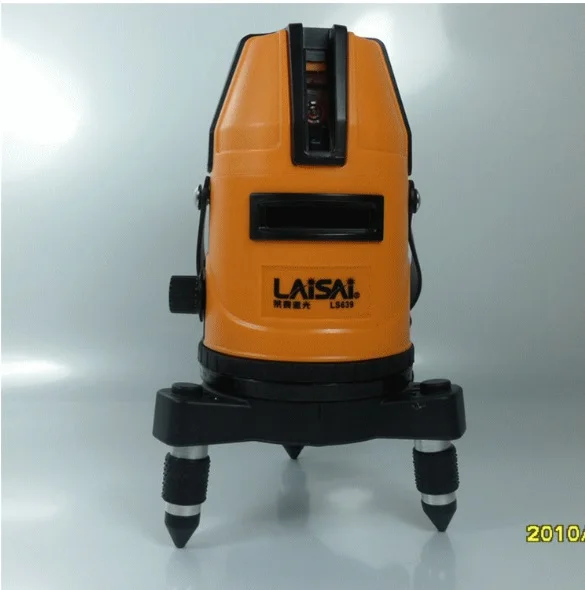 Free shipping Laisai 635nm red cross line laser self leveling rotation