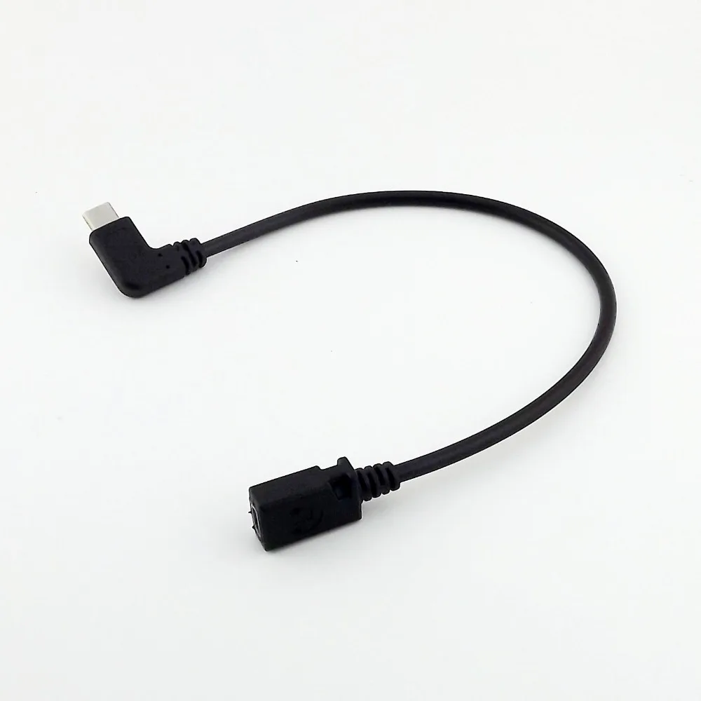 5x USB 3 1 Тип C 90 градусов правый угол папа к Мини 5pin женский зарядный кабель для