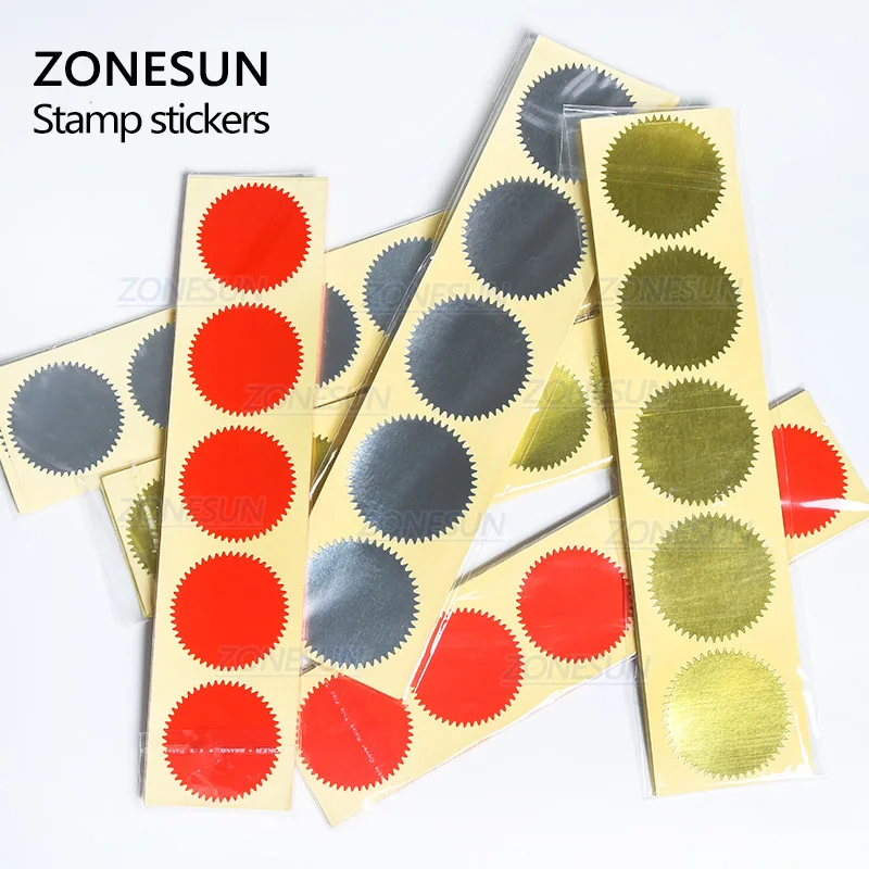 ZONESUN 100 шт. 45 мм наклейка для тиснения штамп печать на заказ сделай сам