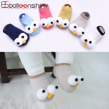 

BalleenShiny New Arrival Baby Big Eyes Socks Soft Non-slip Cute Spring Autumn Infant Toddler Comfortable Fashion Floor Socks