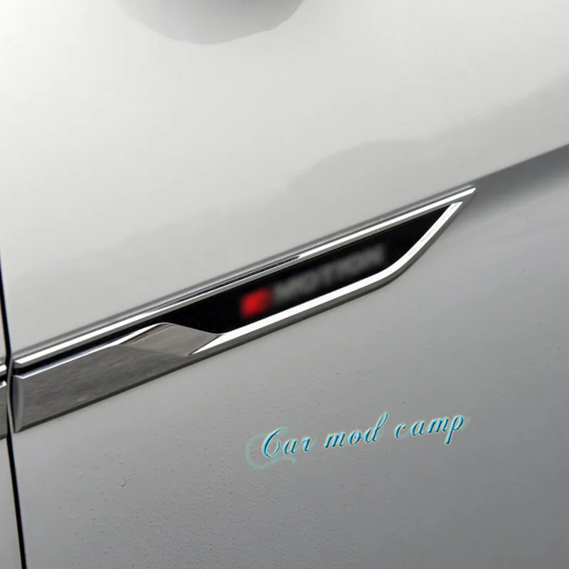 Fashion For VW Volkswagen Atlas 2017 ABS Side Wing Fender Emblem Badge Cover Trim 4pcs Car