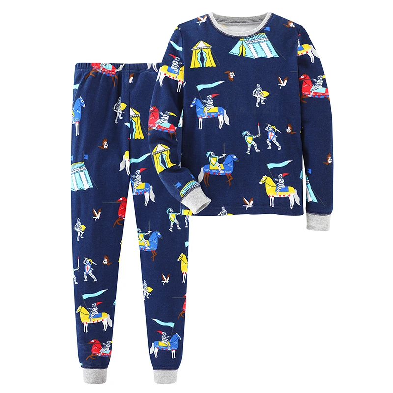 

Boys Clothing Sets Children Tracksuits 4-12y Cotton Animal Pattern Baby Girls Clothes Costume for Kids Outfits Boy Tops+Pants