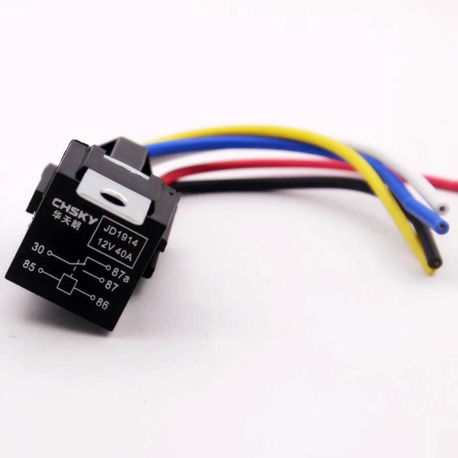 40V 12V 5PIN водозащищенное автомобильное реле + жгут комплексной экологичной