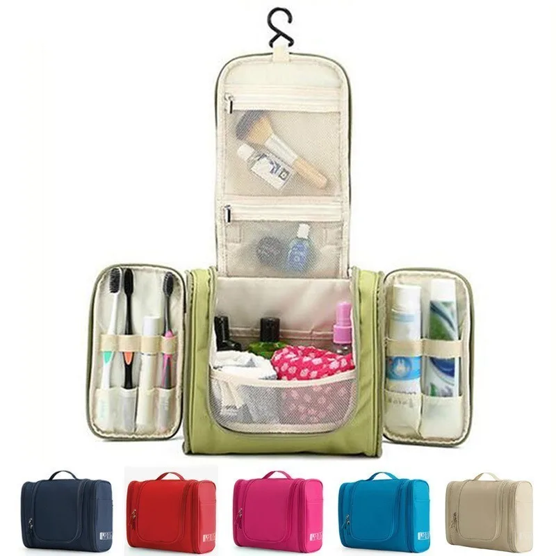 Водонепроницаемая сумка-Органайзер для путешествий, женская косметичка, Большая вместительная сумочка, Портативная сумка унисекс для туалетных принадлежностей, набор туалетных принадлежностей, сумка для мытья
