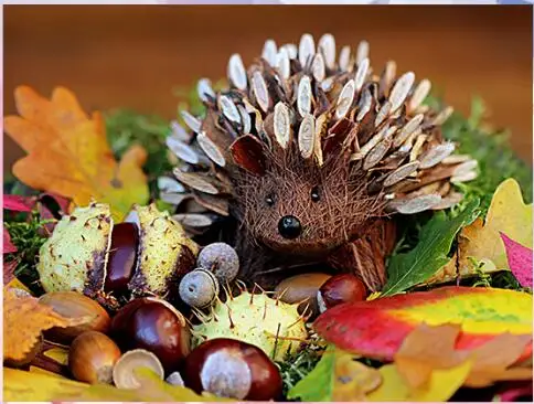 Diamond Painting Full Square Cute Hedgehog Pattern 5D Diy DIamond Mosaic Needlework Hobby Home Wall Decoration Kids Gift | Дом и сад
