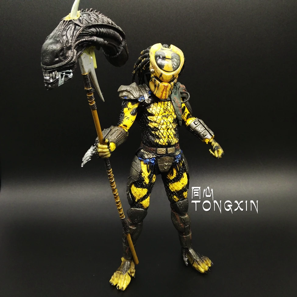 NECA AVP Aliens vs. Predator серия Young Blood/Elder Predator Охотник на змею фигурка игрушки 18 см