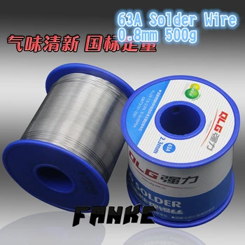 

500g/1pcs 63A 0.8mm Solder wire Melt Rosin Core Soldering Welding 55%Tin 45%Lead