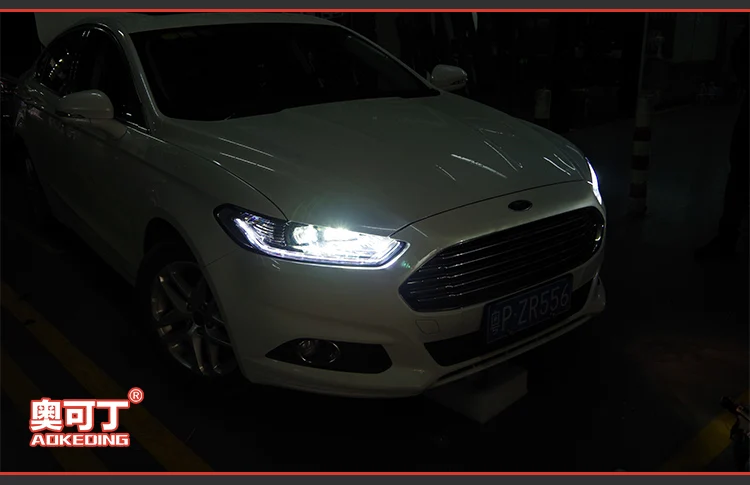 АКД Тюнинг автомобилей Фара для Ford Mondeo 2013-2016 фары светодиодный DRL ходовые огни Биксеноновая луча туман огни глаза ангела авто