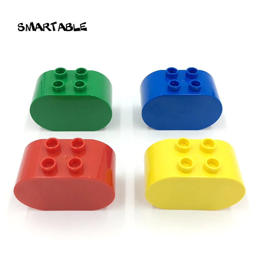 

Smartable Big Bricks Oval-shaped 2x2 Building Blocks Parts Compatible Major Brand Toys For Kids Of Low Age Creative 20pcs/Set