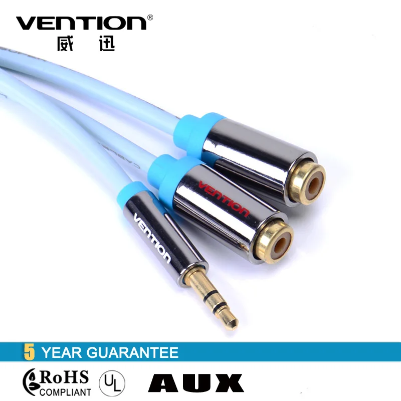 Vention 3 5 мм к RCA аудио кабель мужчин и женщин стерео aux синий 0 м 2 jack Кабели для