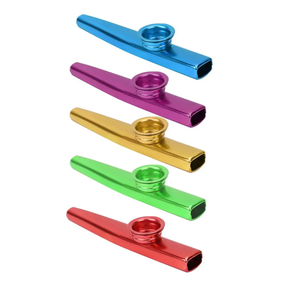 1 шт. kazoo с 5 диафрагма для флейты из алюминиевого сплава Мини Портативный kazoo легкий портативный для начинающих флейта