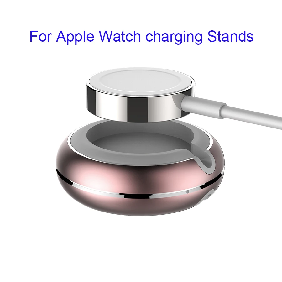 

ALIVO Luxury Aluminum Alloy Stand Holder For Apple Watch Hybrid TPU+Aluminum alloy For Convenient Mini Smart Watch with Magnetic