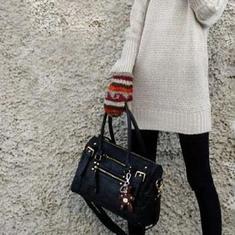 Bolsa feminina vintage cinto urso casual tote