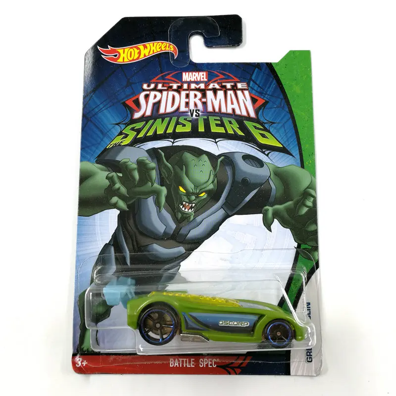 Горячие колеса автомобиля с героями комиксов Марвел, Ultimate «Человек-паук»; Sinister6, коллекционное изделие, литье металла автомобили детские игрушки автомобиля для подарка 10 шт./компл